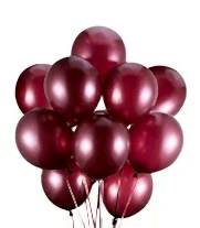 12Li Uçan Bordo Balon Seti