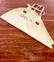 RIBBON Deluxe Kanvas Çiçek Taşıma Çantası | Buketim Çantada Gitsin