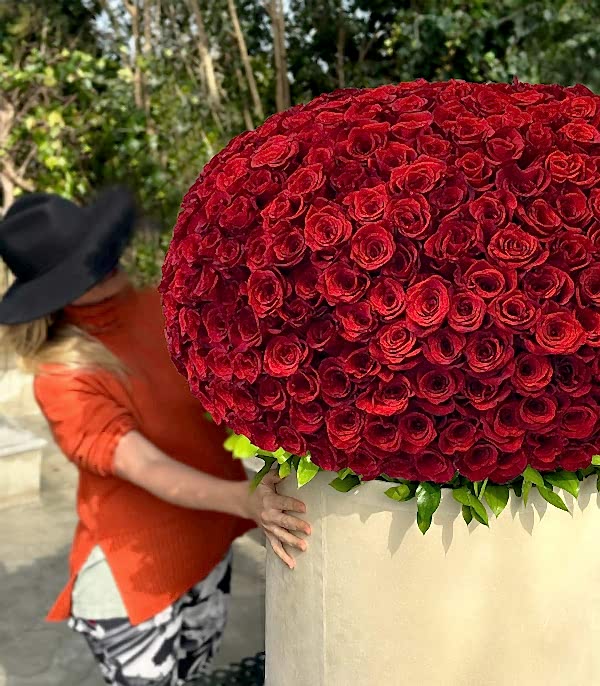 500 Kırmızı Gül Empire Deluxe Kutu Aranjman