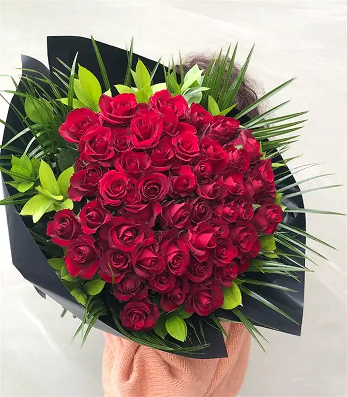 50 Kırmızı Gül Buketi Grand Deluxe