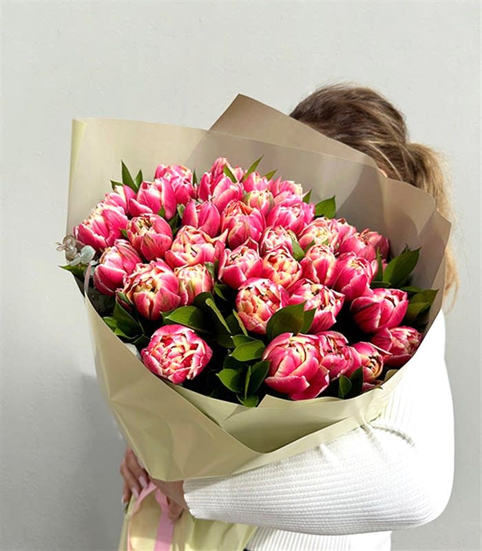 Berry Grand Deluxe 41 Pembe Lale Buketi