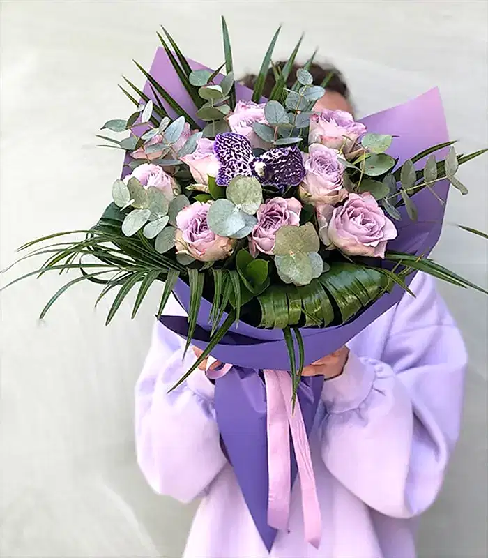 Chloe Lila Gül Buketi