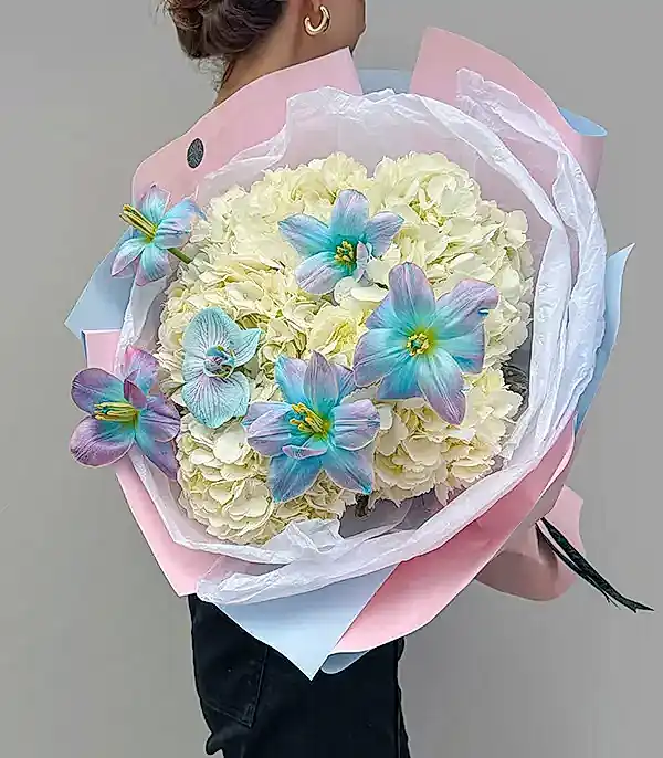 Dreamscape Grand Deluxe Unicorn Lale Ortanca Buketi