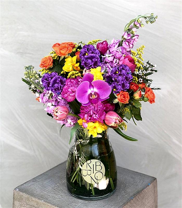 Frida Kahlo Rengarenk Vazo Aranjman