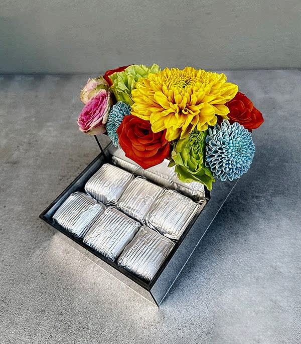 Geçmiş Olsun Rengarenk Çiçekli Mini Çikolata