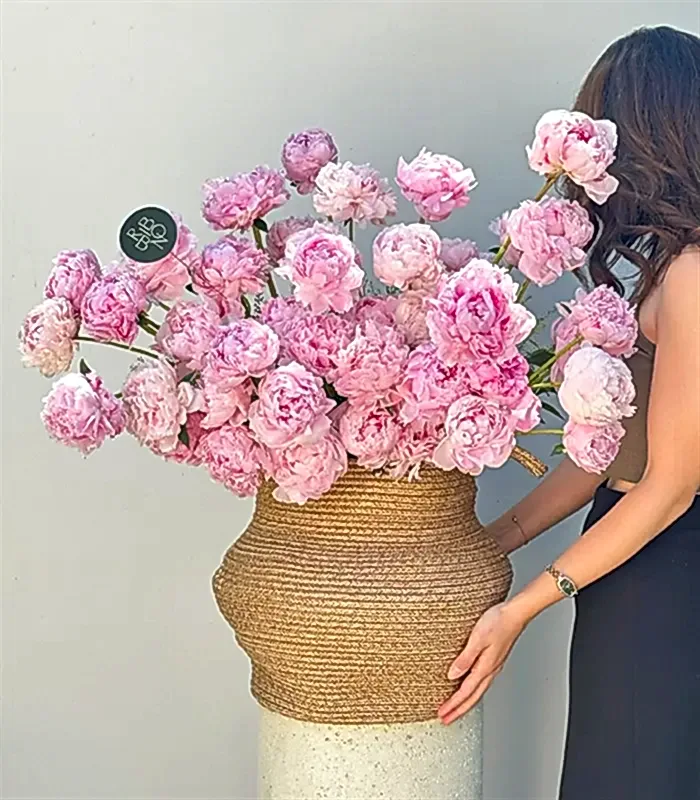 Grand Deluxe Sepette 50 Pembe Şakayık Aranjmanı