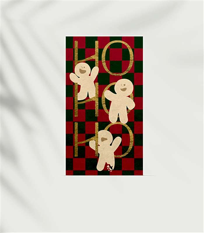 Green Ho Ho Yılbaşı Not Kartı