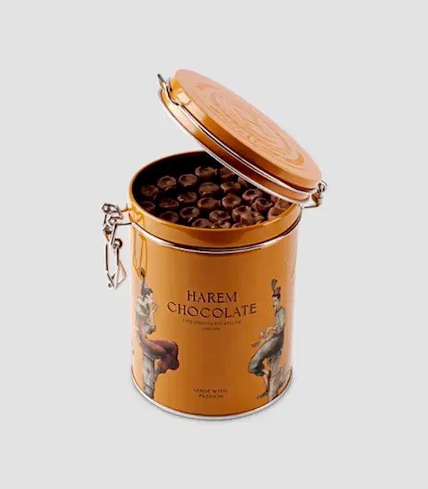 Harem Chocolate Yıldızlı Metal Kutuda Krep Çikolata