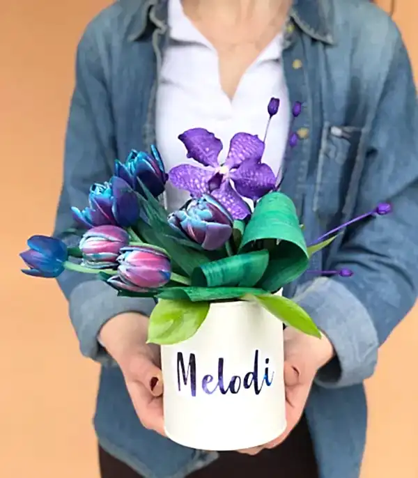 İsme Özel Galaksi Laleler Mini Aranjman