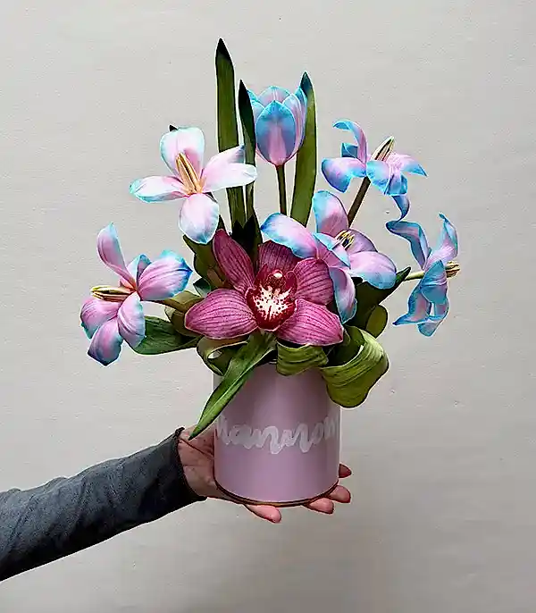 İsme Özel Unicorn Laleler Mini Aranjman