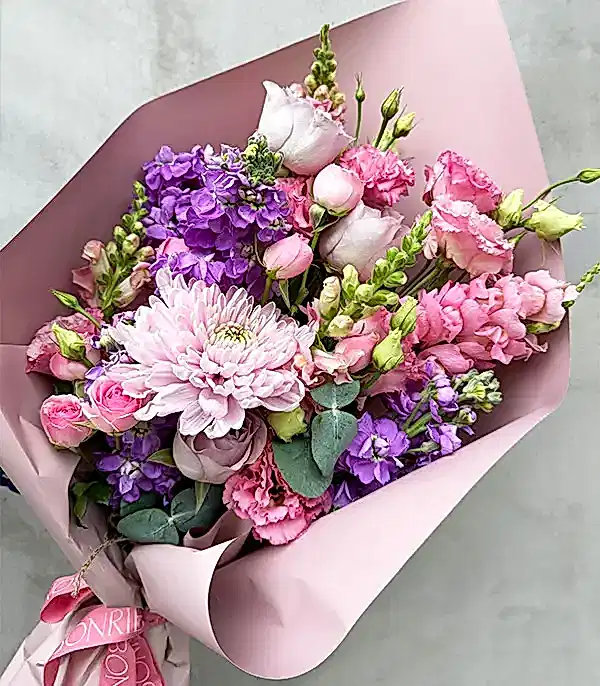 Mini Carla Lila Pembe Buket