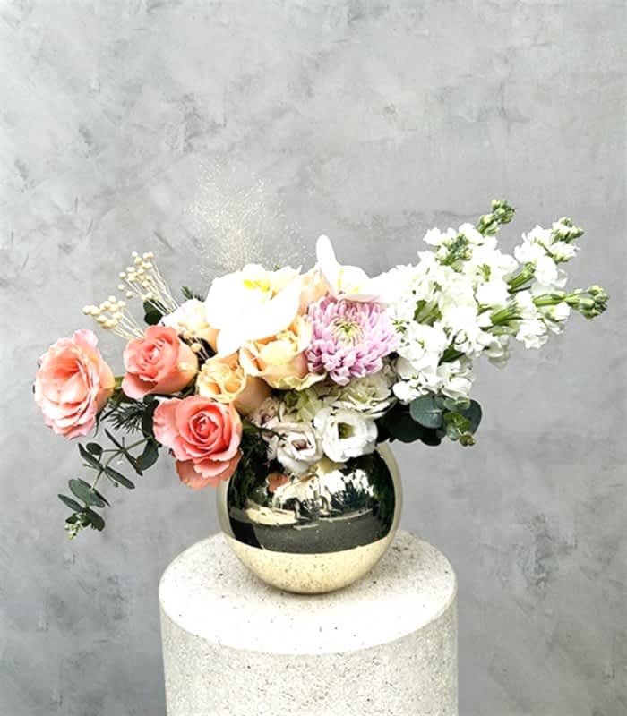 Prenses Diana Silver Vazoda Soft Aranjman