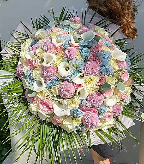 Royal Deluxe Pembe Gül Anastasya Gala Söz Nişan Buketi