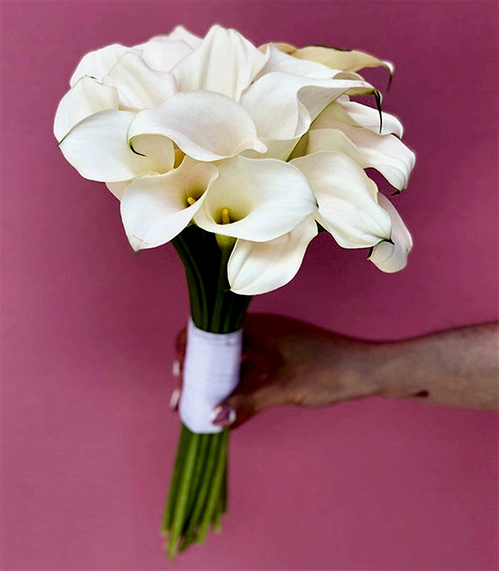 Saf Aşk 20 Beyaz Gala Gelin Buketi