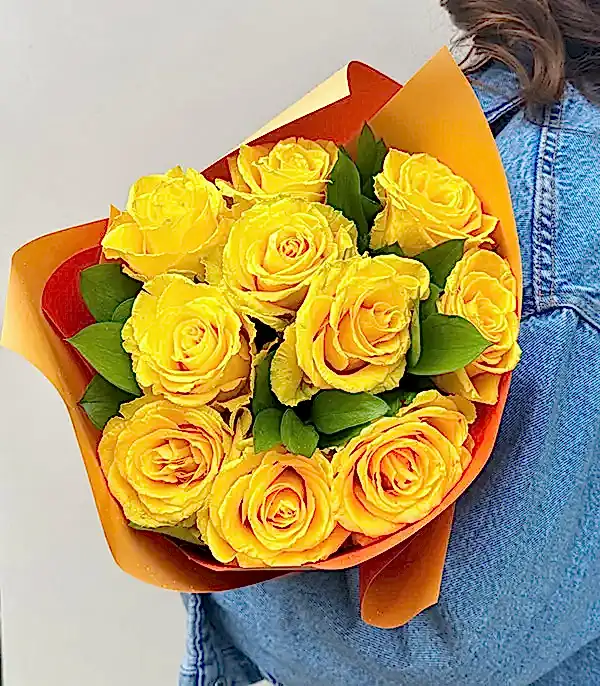 Sofia Sarı Gül Buketi