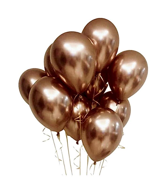 Uçan 10 Balon Seti Bronz