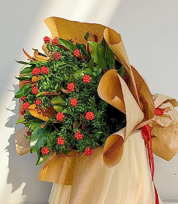 Yılbaşı Çiçeği Grand Deluxe Kokina Buketi