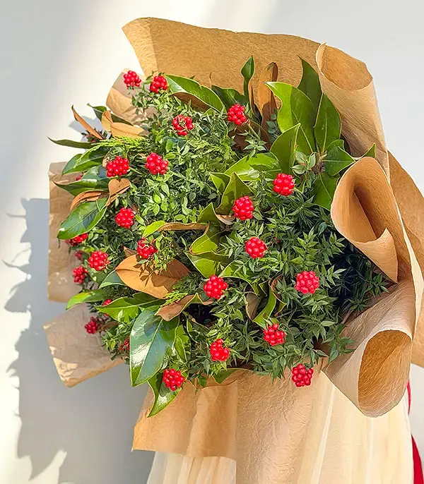 Yılbaşı Çiçeği Grand Deluxe Kokina Buketi