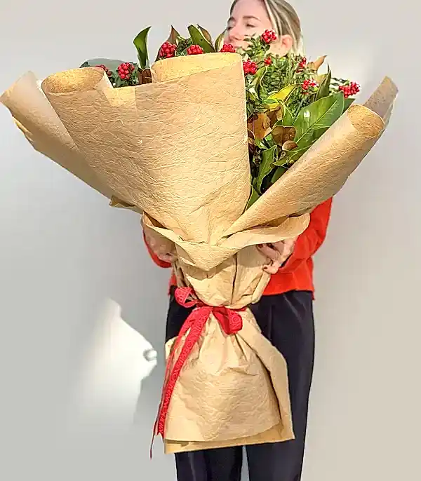 Yılbaşı Çiçeği Grand Deluxe Kokina Buketi